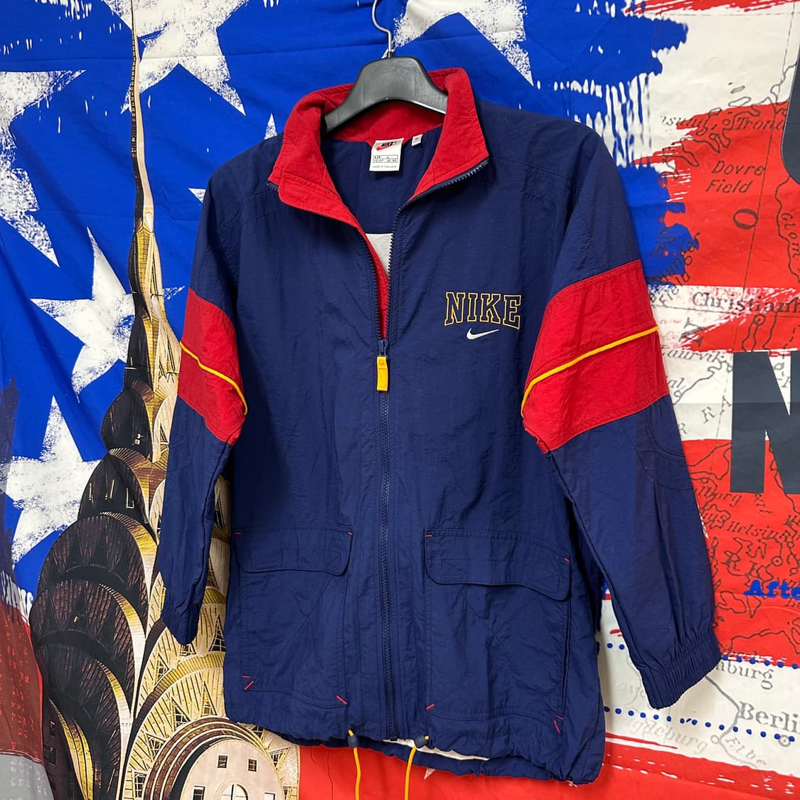 새상품 나이키 올드스쿨 레어템 오버핏바람막이 L100 상품이미지2