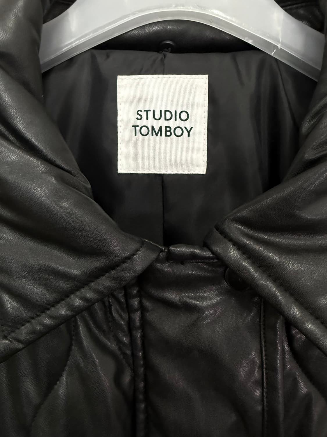 스튜디오톰보이 퀄팅 레더자켓 23년도 상품이미지5