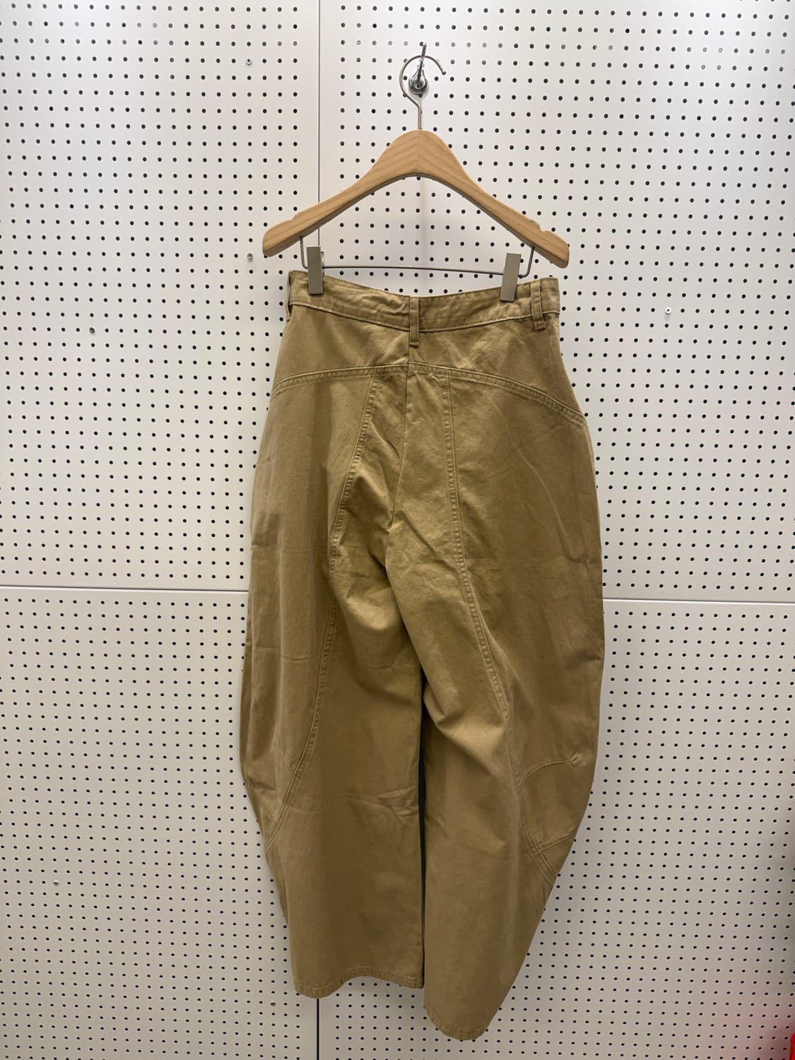 베이지 코튼 코쿤 팬츠 U513 상품이미지3