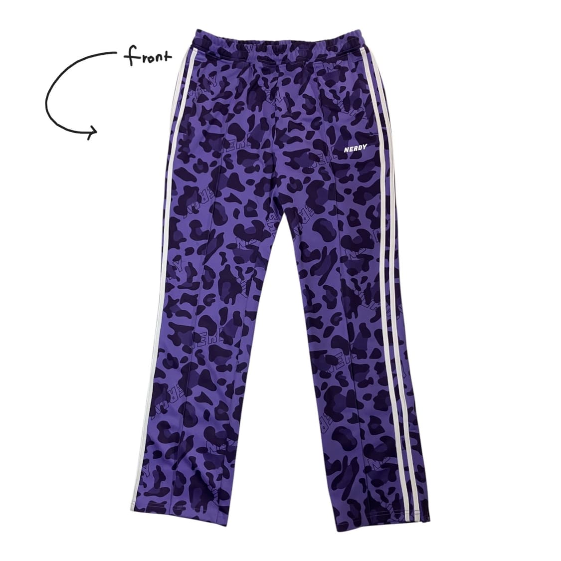 nerdy 널디 레오파드 패턴 트레이닝 팬츠 L 상품이미지4