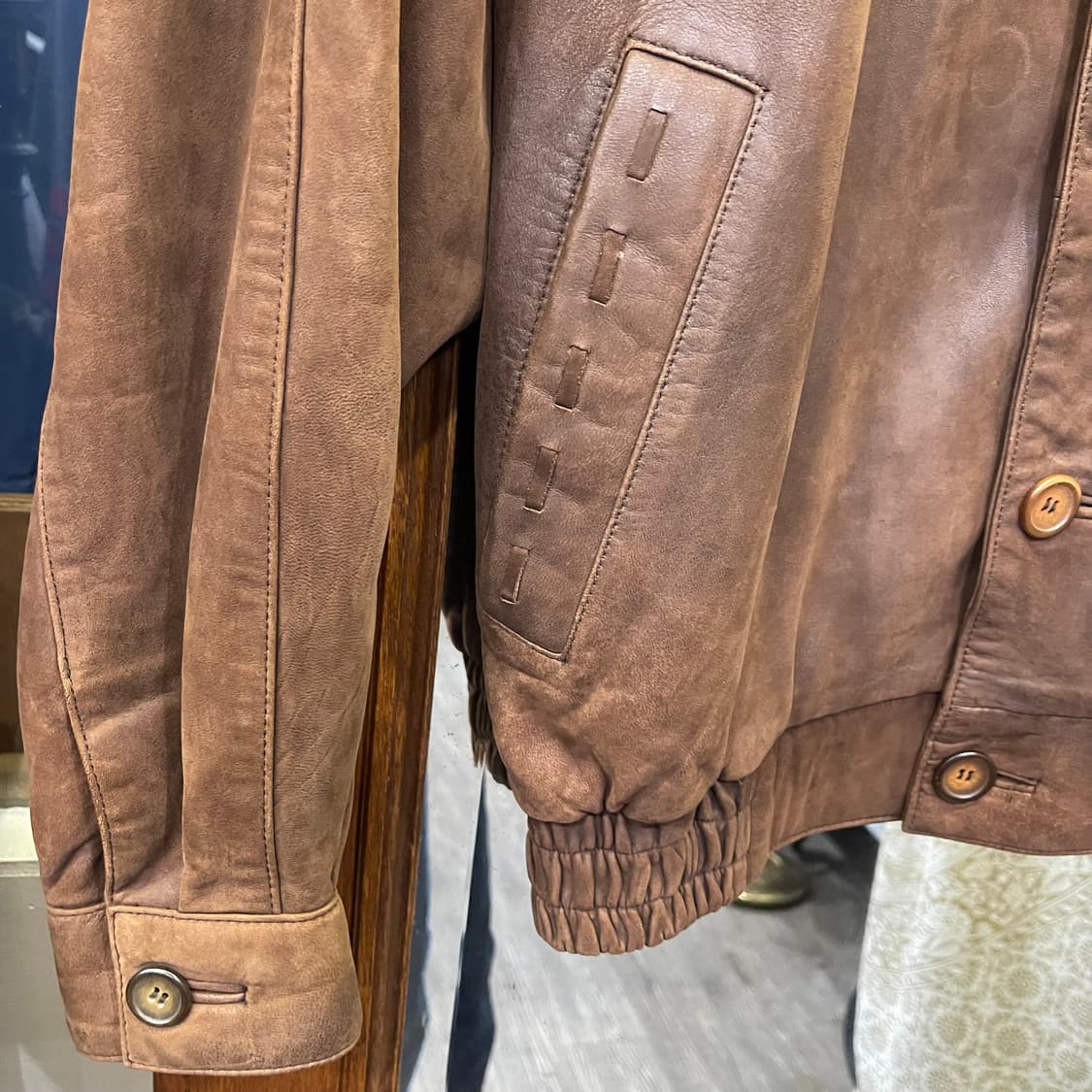 90's vintage leather jacket 상품이미지4