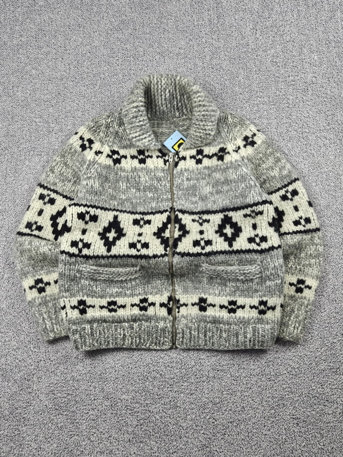 핸드메이드 코위찬 스웨터 니트집업 ( 상세설명참조 ) / 9971 상품이미지1