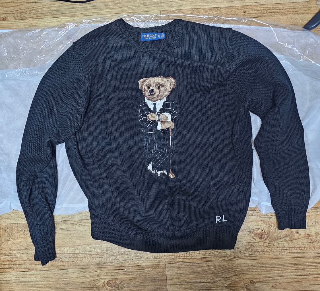 폴로 골프 베어 곰돌이 니트 블랙 XL 상품이미지1