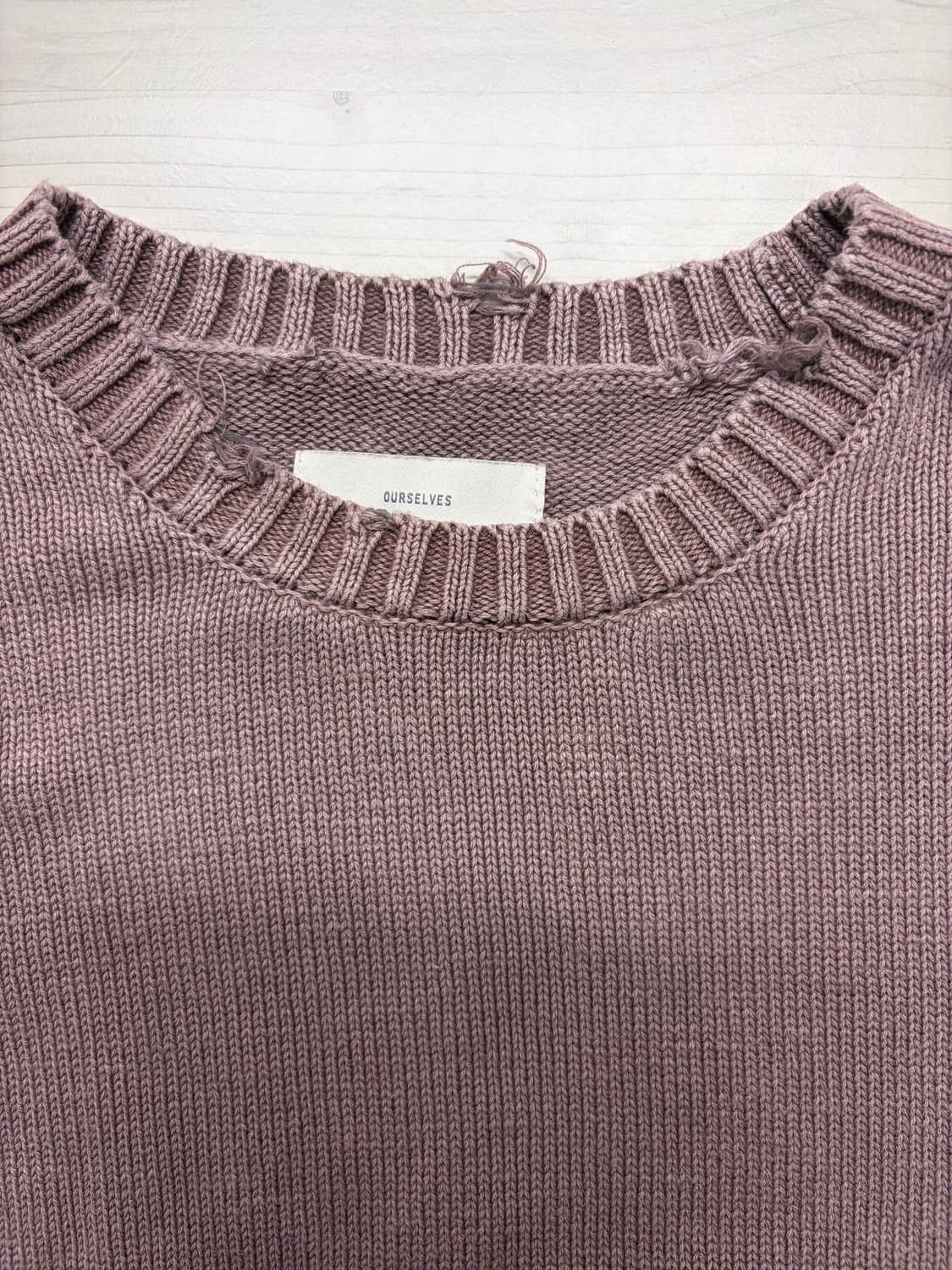 Washed Cotton Damage Knit 상품이미지6