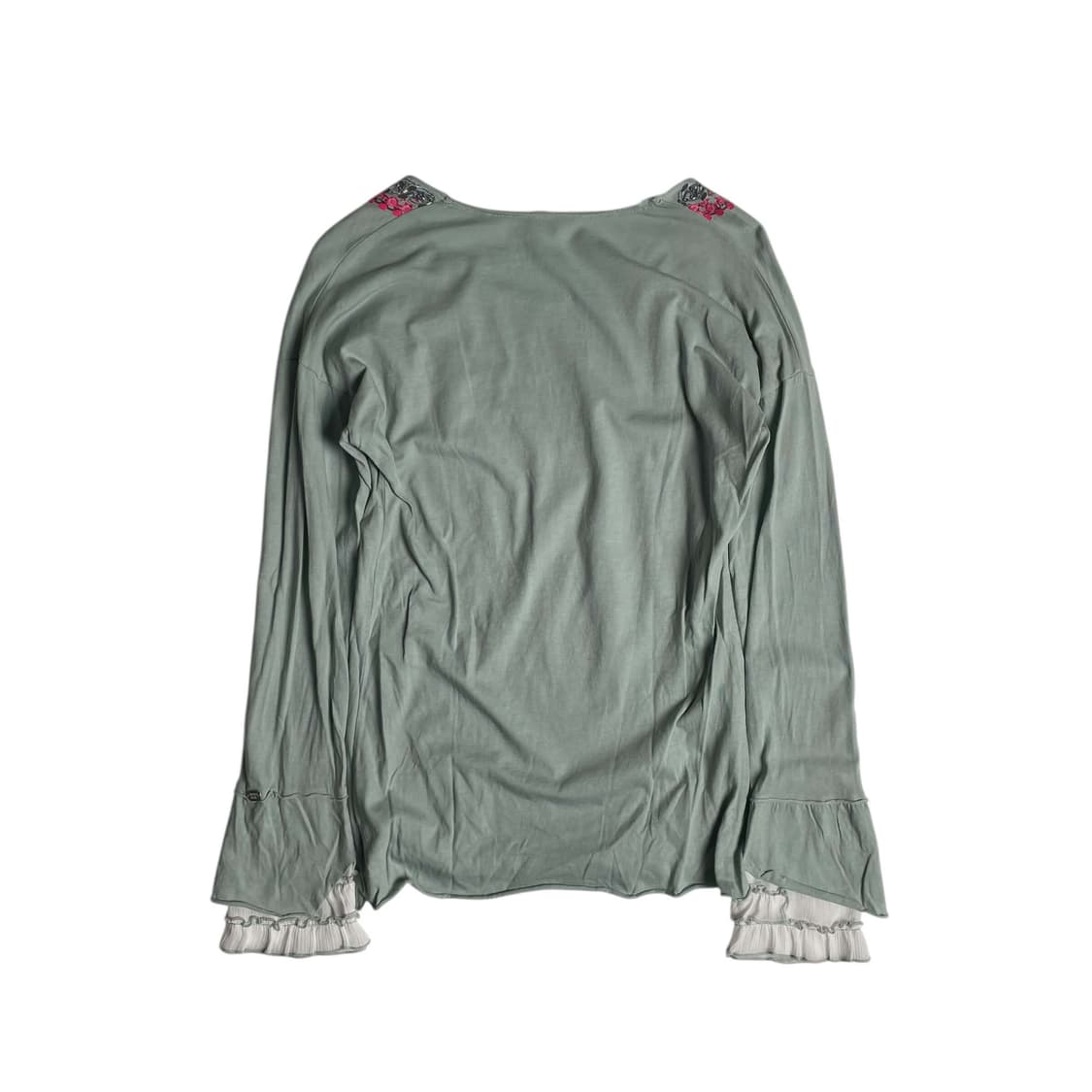 Denny rose 비즈 목걸이 러플 롱 슬리브 (italy)   상품이미지6