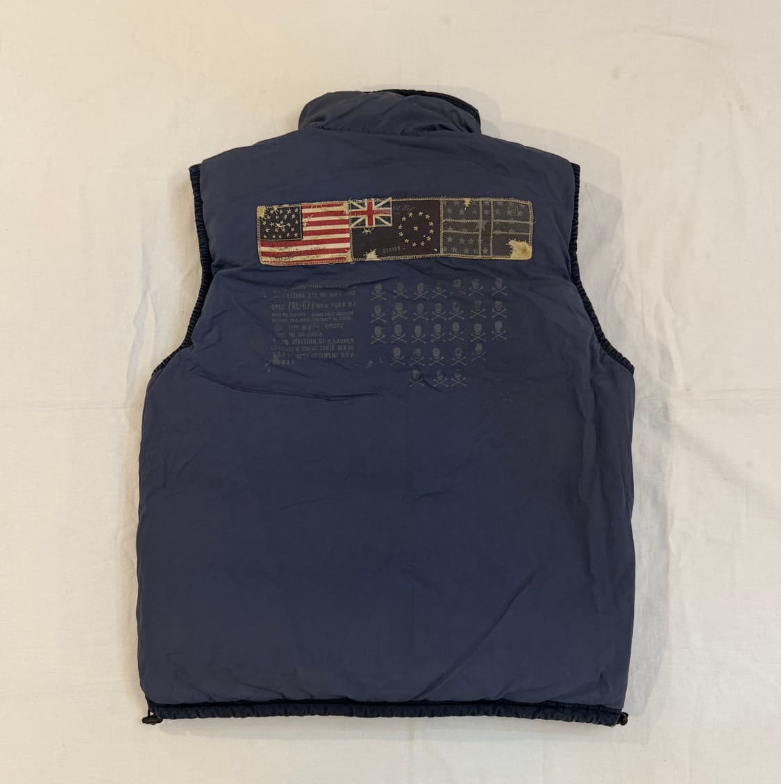 00s 폴로 랄프로렌 폴로진스 리버시블 성조기 패딩조끼 상품이미지5