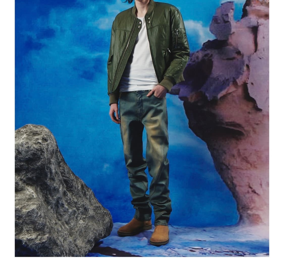 [3] 넥스트도어립스 트위스티드 코팅진 데님 청바지 상품이미지2