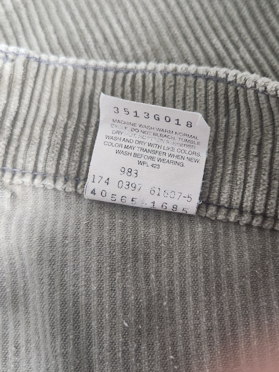 90s 리바이스 565 코듀로이 상품이미지5