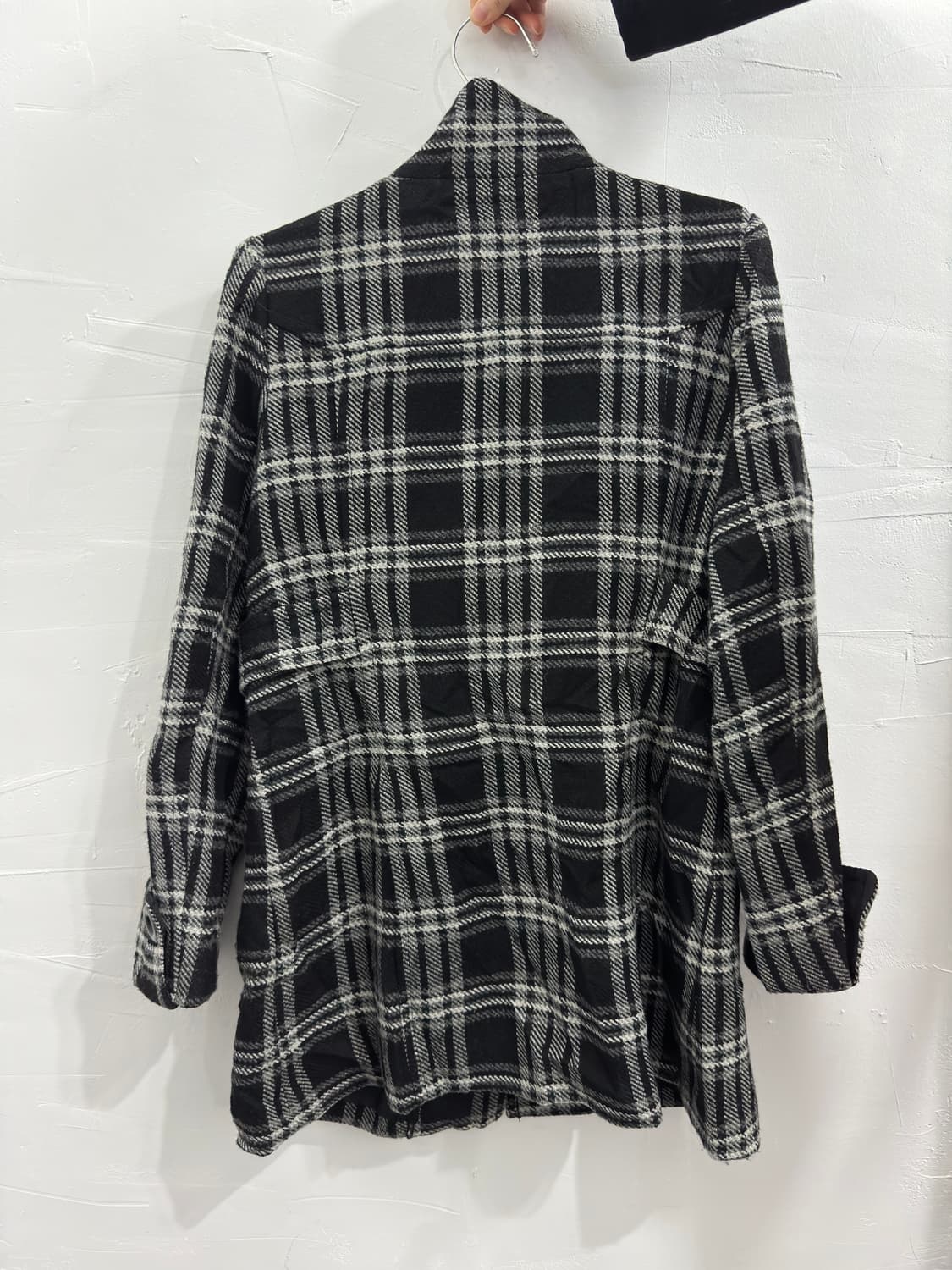 theoria check button coat 상품이미지2