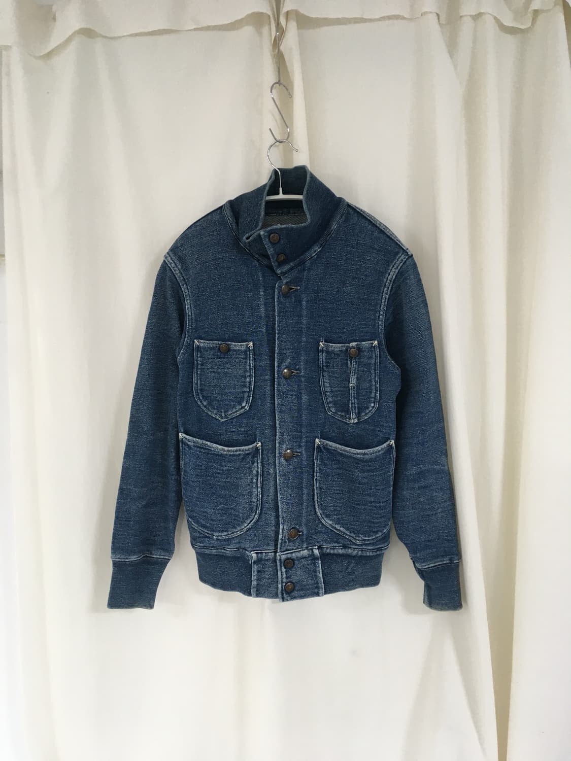 캐피탈 데님 스웻 자켓 상품이미지2