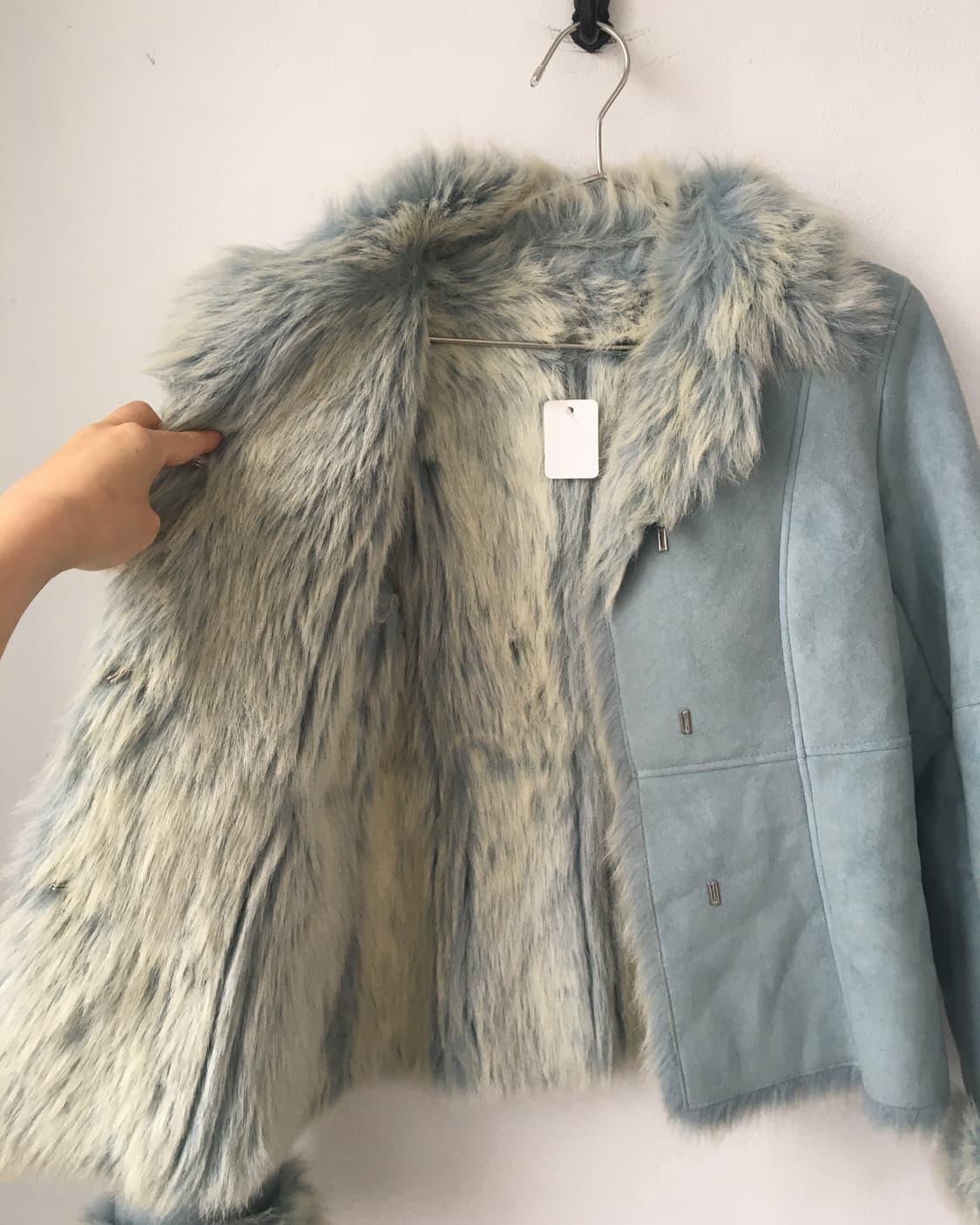 Fake fur blue mustang 상품이미지4