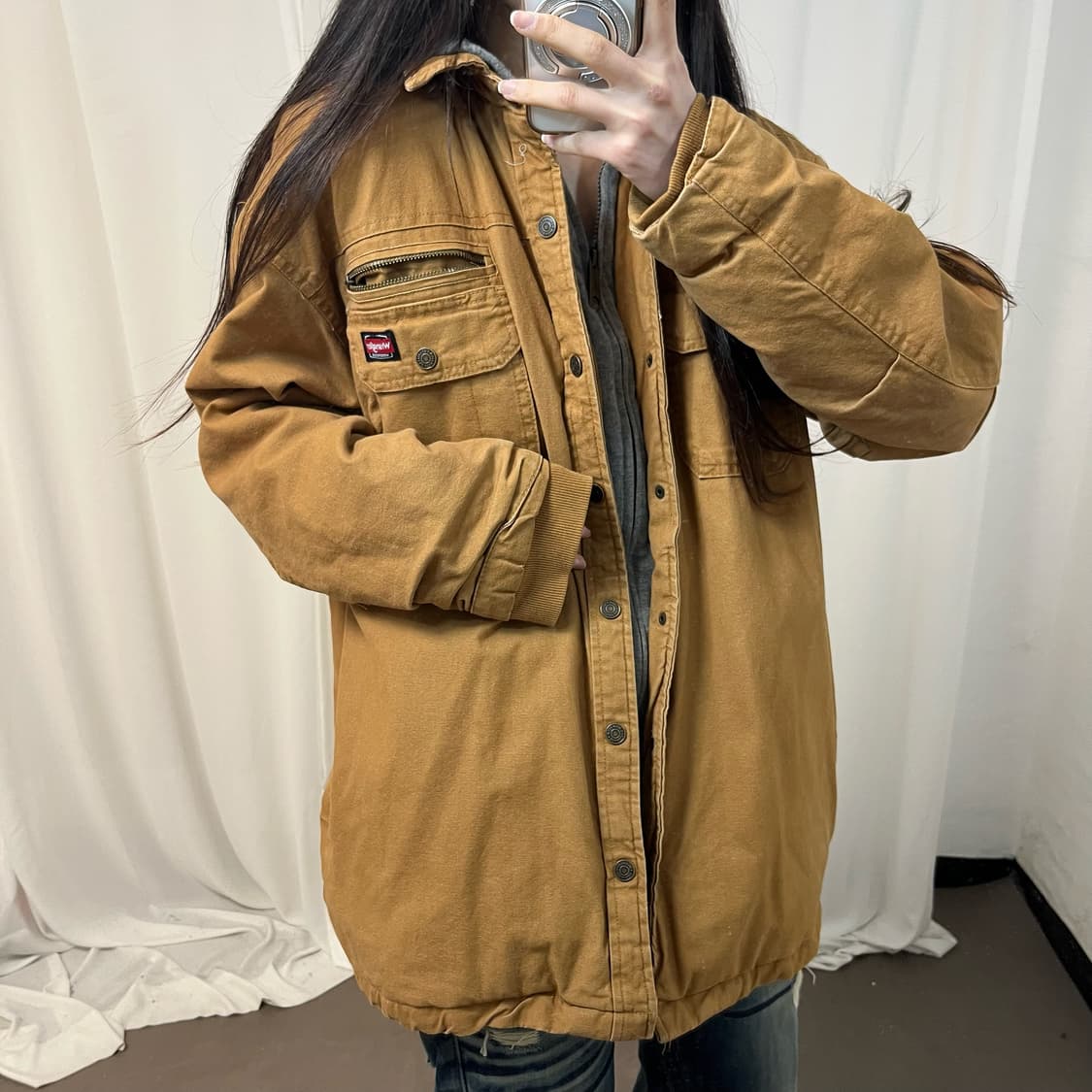 Wrangler camel brown work jacket 상품이미지3