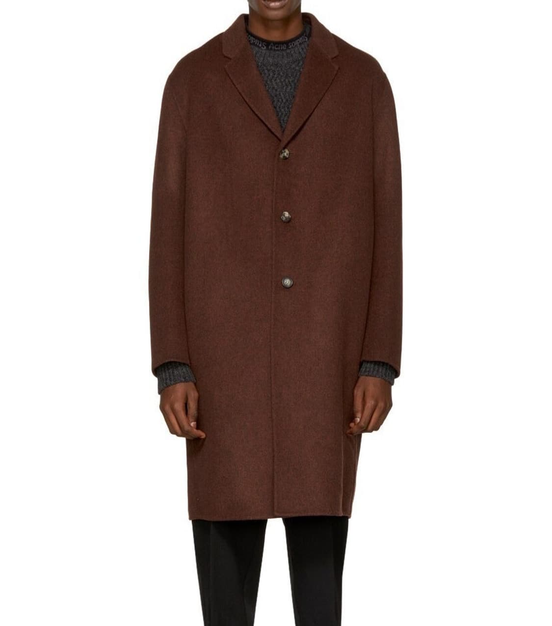 [M] 오르빗 핸드메이드 코트 멜란지레드 상품이미지5