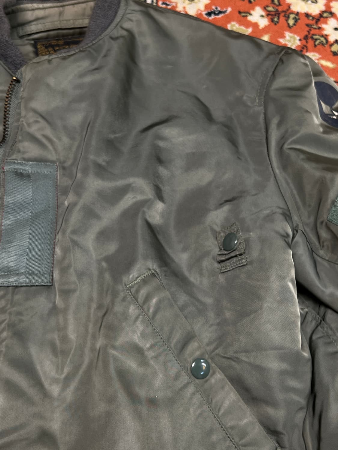 [M] Brents USA 브렌츠 스포츠웨어 빈티지 MA-1 항공점퍼 상품이미지5