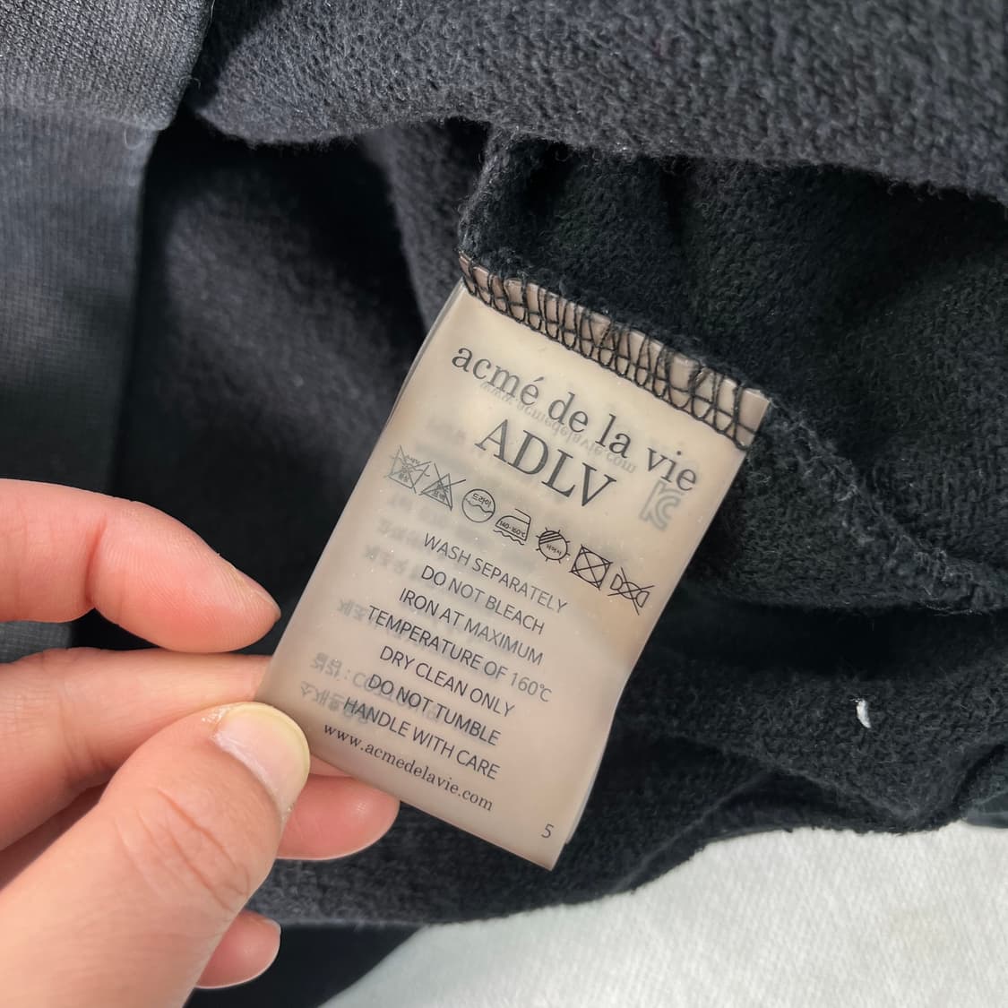 100 아크메드라비 빅로고 후드티 상품이미지7