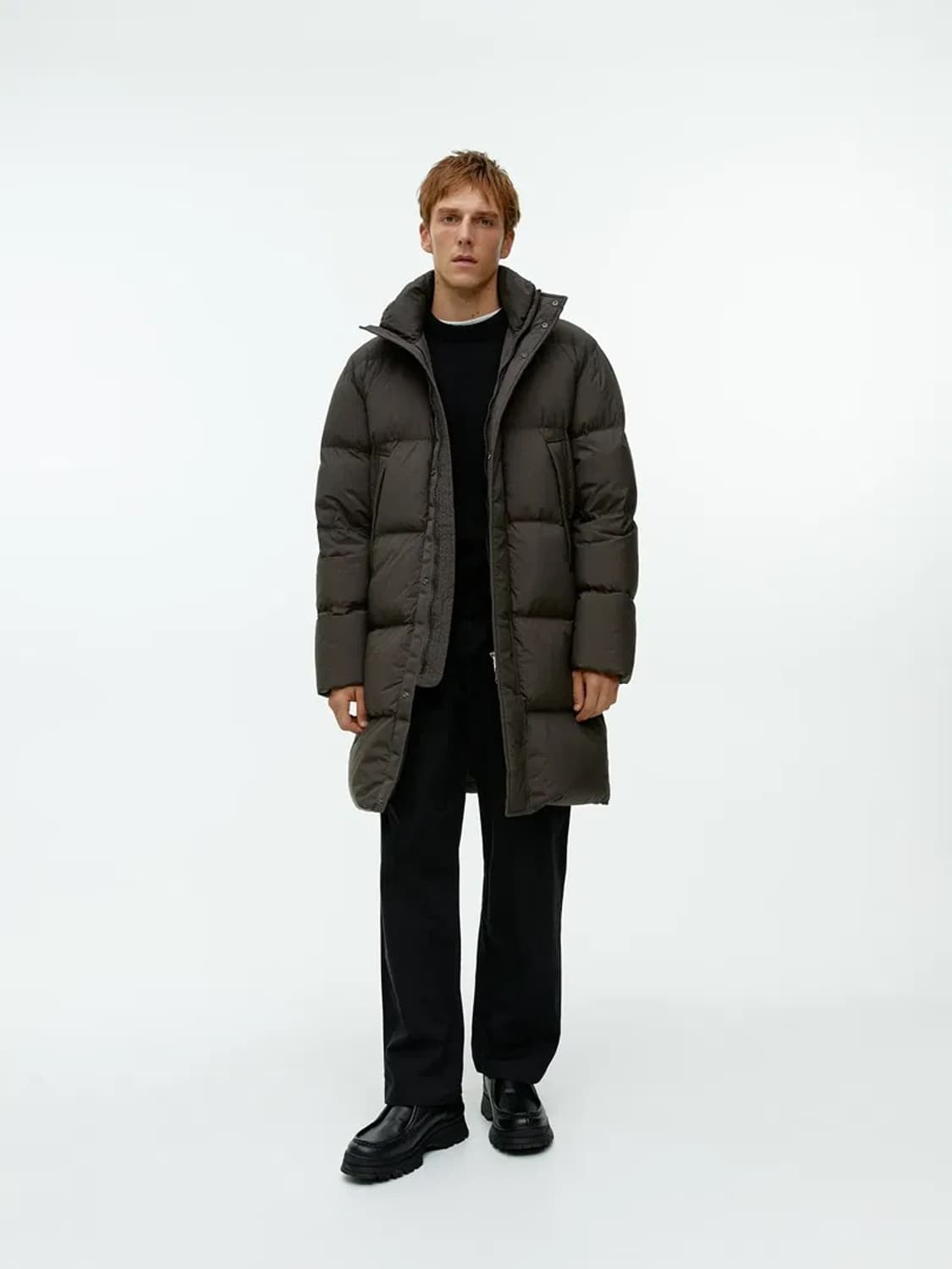 아르켓 블랙 다운 롱 패딩 상품이미지2