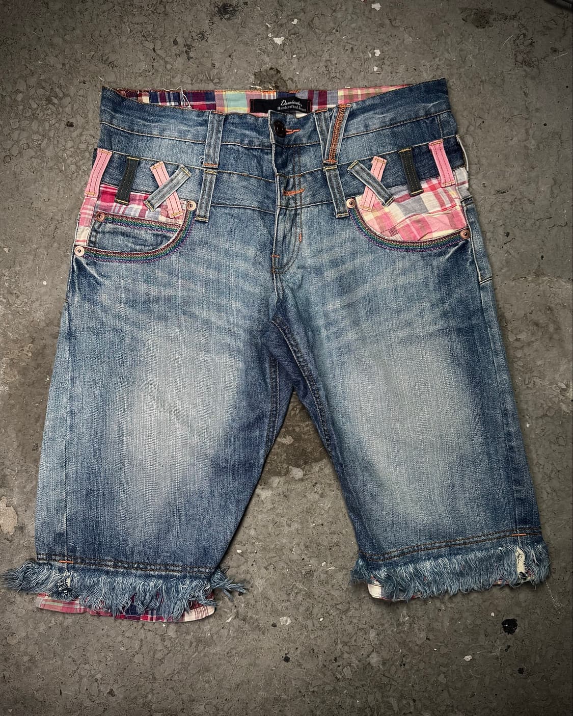 Double Belt Denim Shorts 상품이미지1