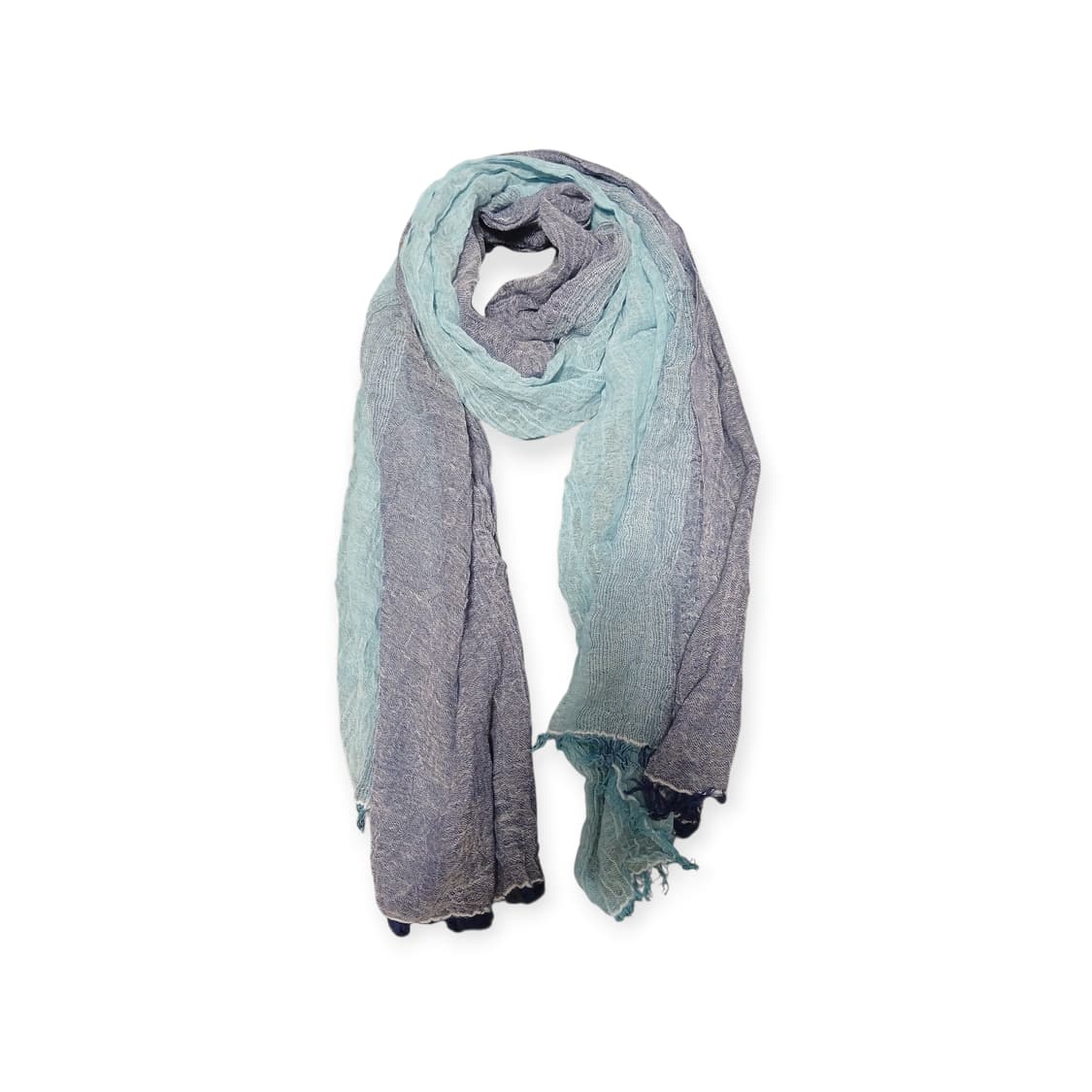 모리걸 블루 투톤 스카프  상품이미지1