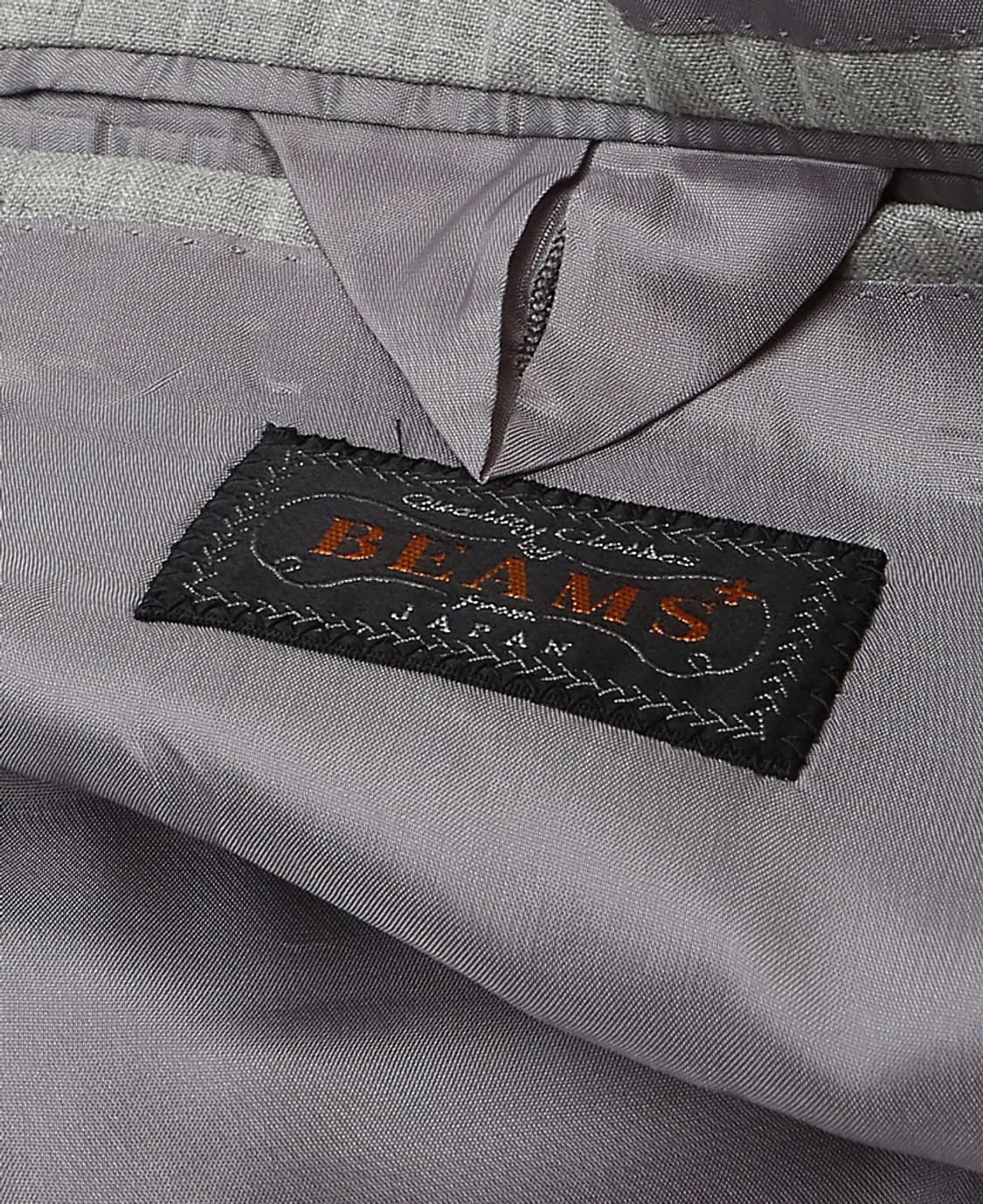 빔즈 플러스 [Beams +] 회색 솔리드 "링자켓 메이드" 클래식 수트 상품이미지6