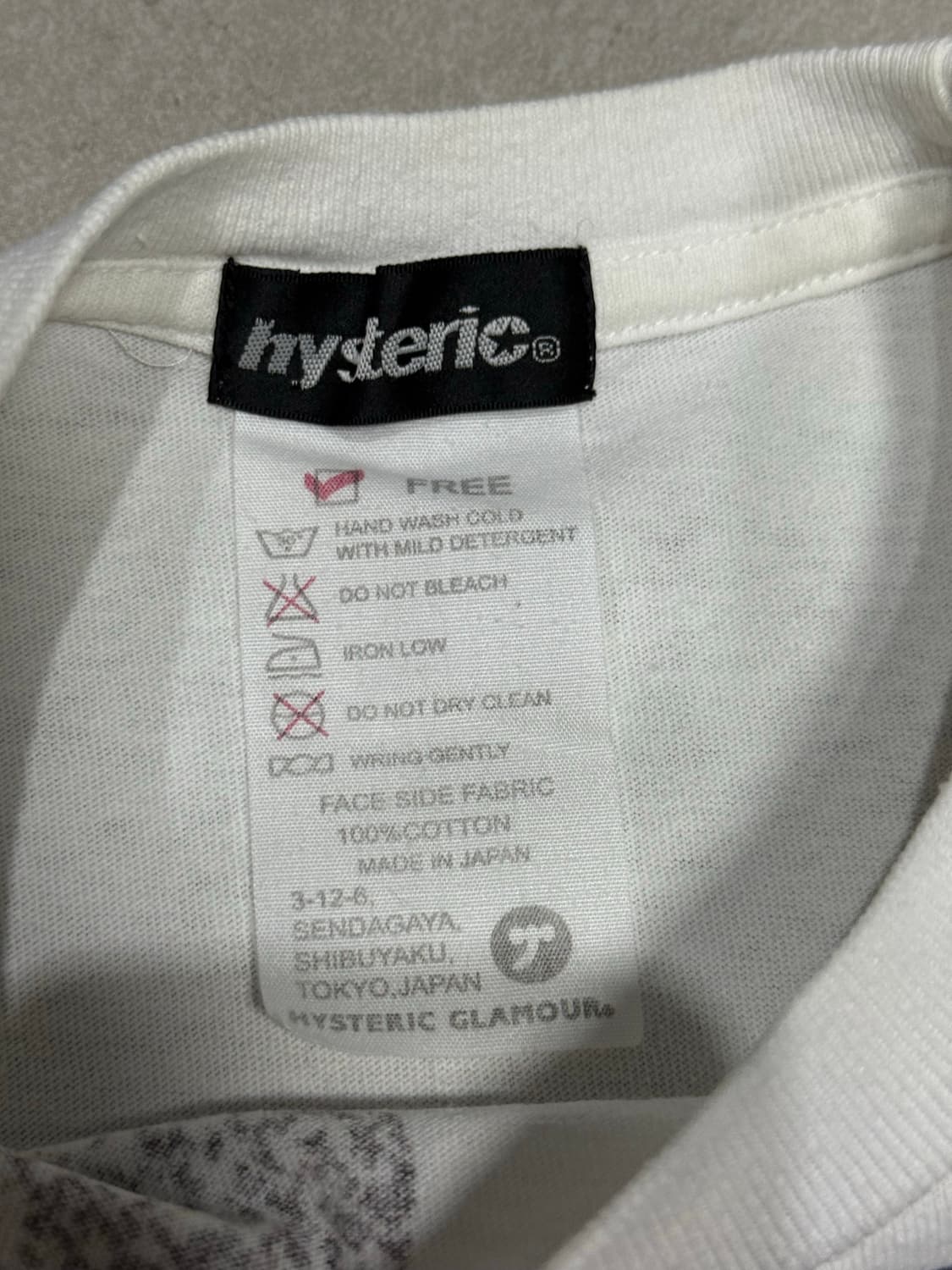 히스테릭 글래머 아카이브 히스걸 반팔 티셔츠 상품이미지2