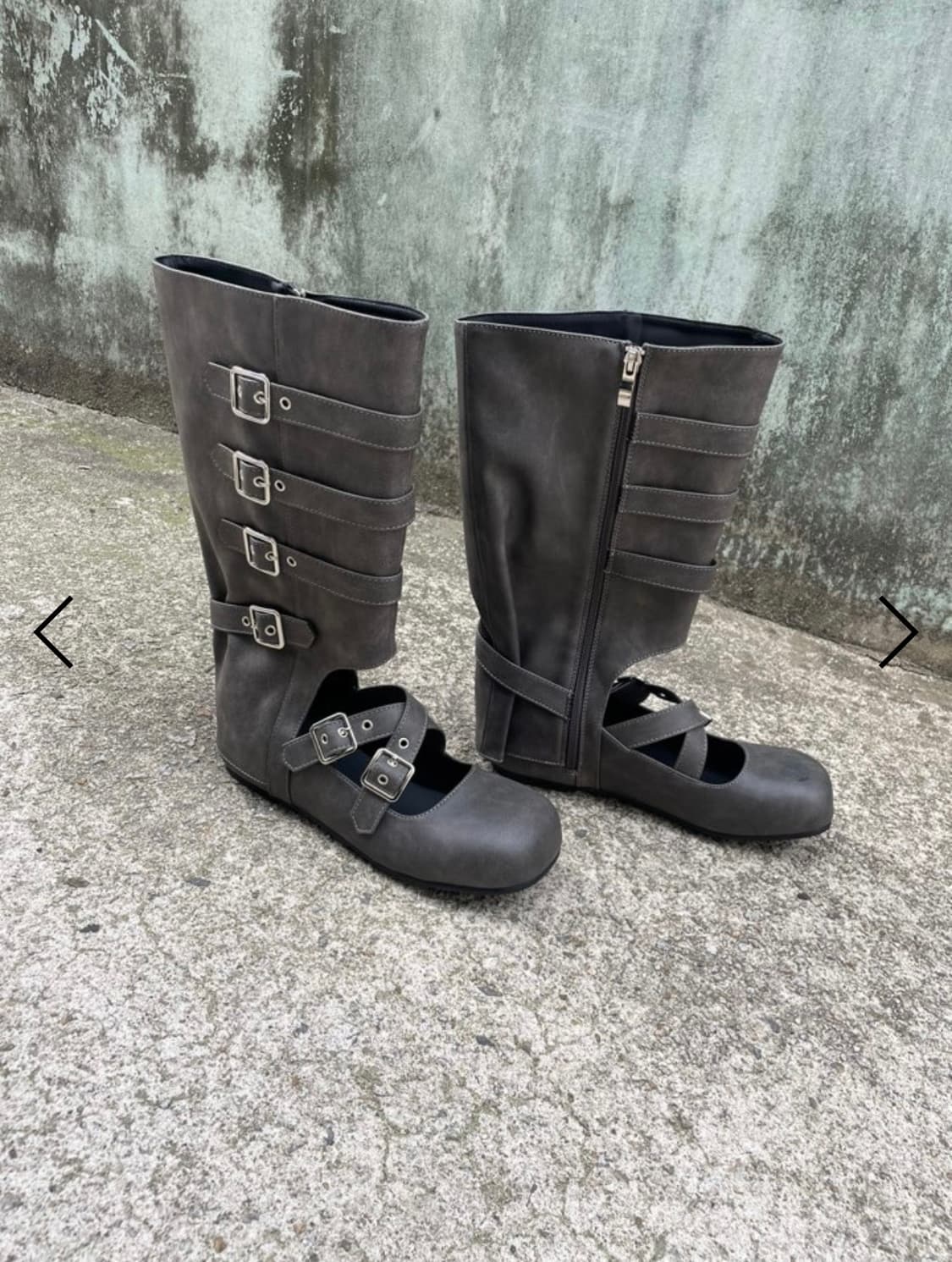 파예서울 롱부츠 FAYE Buckle cut-out long boots 상품이미지3