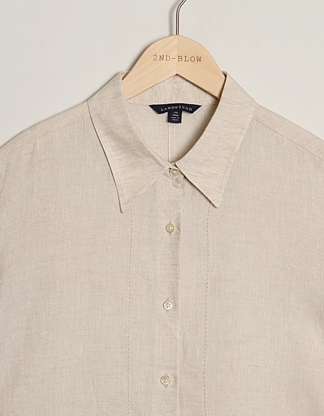 LANDS'END Loose-Fit Linen Shirts 상품이미지3
