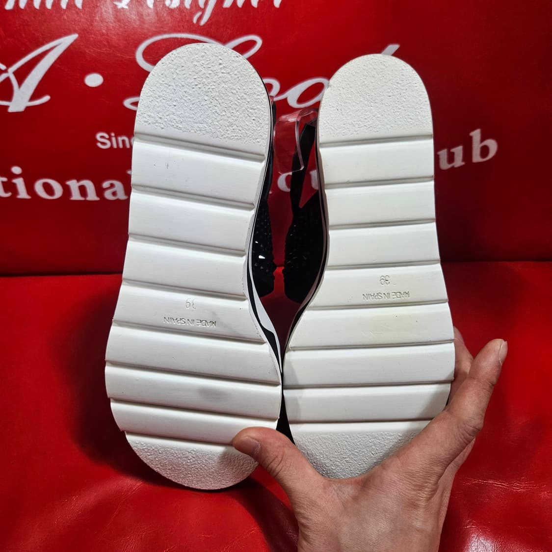 소다(SODA) 크리스탈 플렛폼 통굽 샌들 39size 상품이미지7