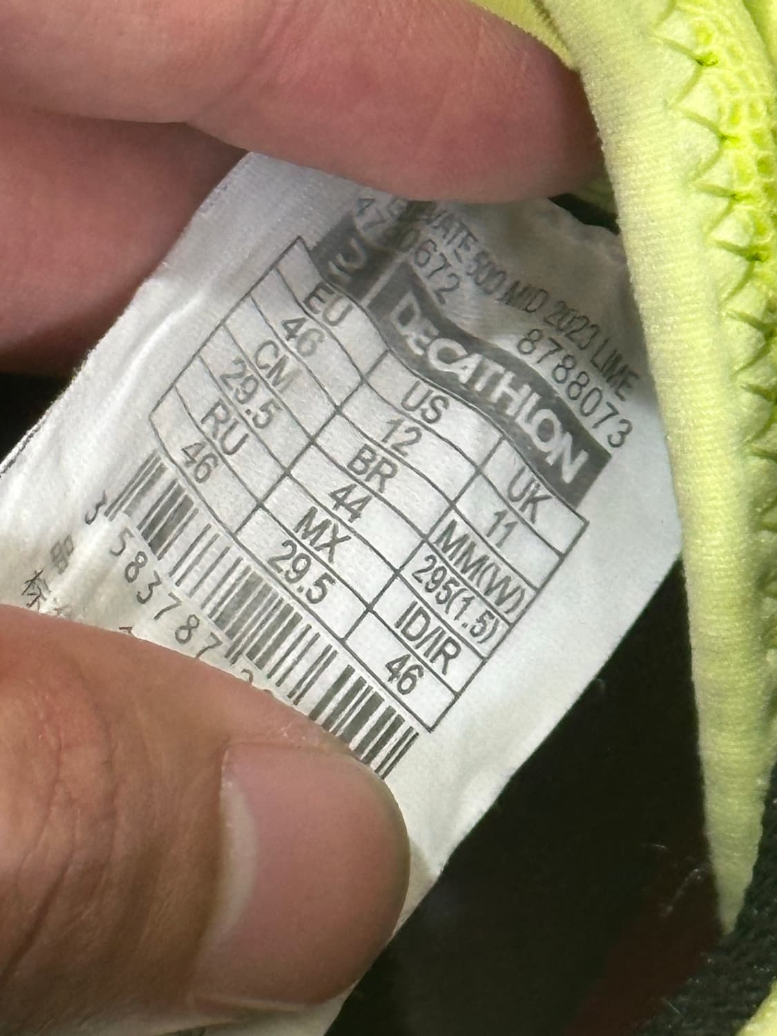 타막 TARMAK 농구화 290-295 형광 상품이미지5