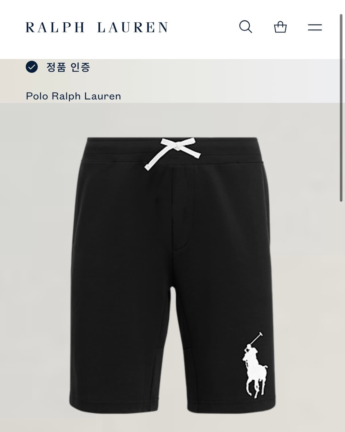 [L]폴로 랄프로렌 빅포니 치프키프 코튼 하프 팬츠 상품이미지2