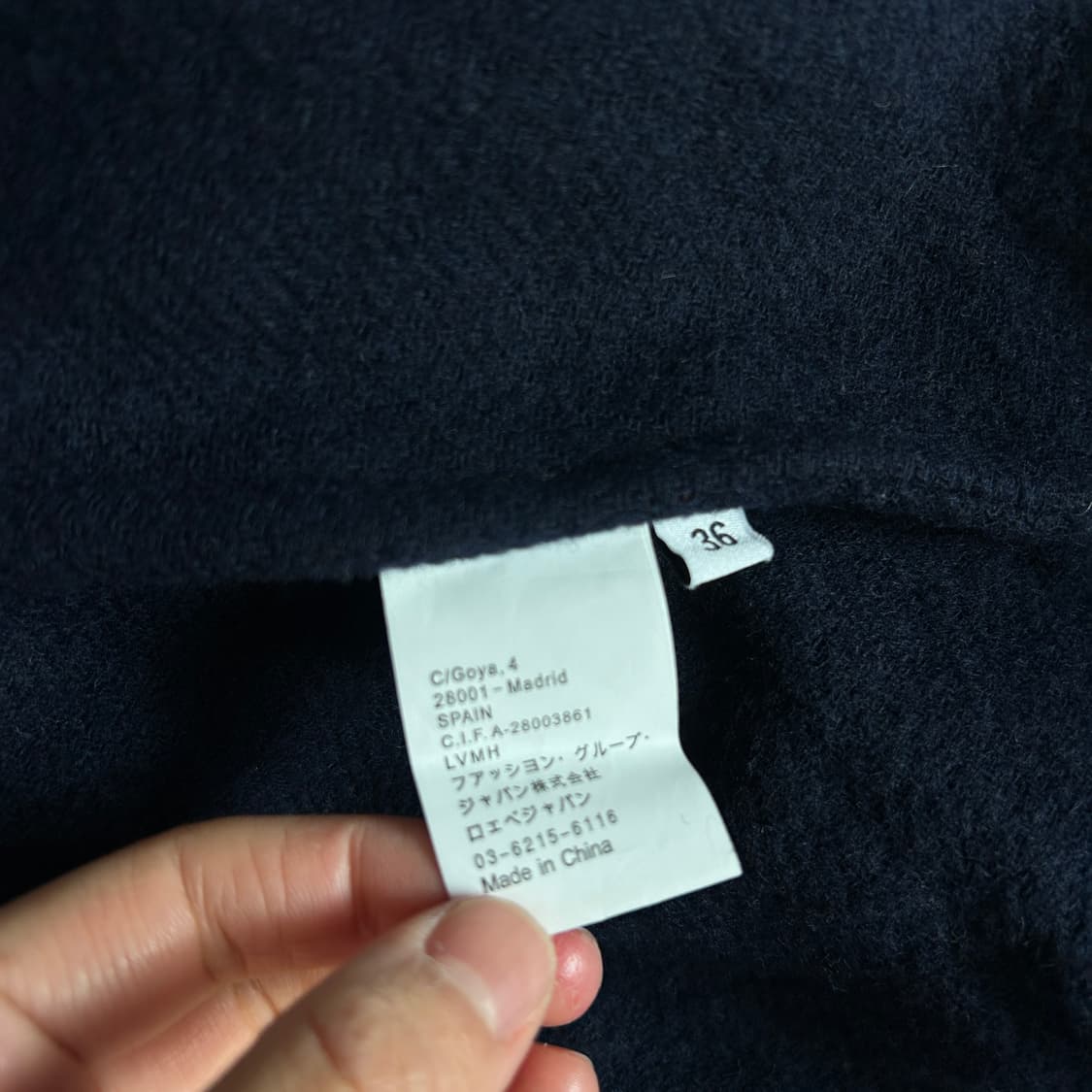 로에베 블랭킷 트렌치코트 체크 배색 36 상품이미지4