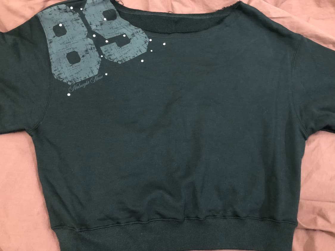 미드나잇무브 맨투맨 블랙 crop 89 mtm 상품이미지2