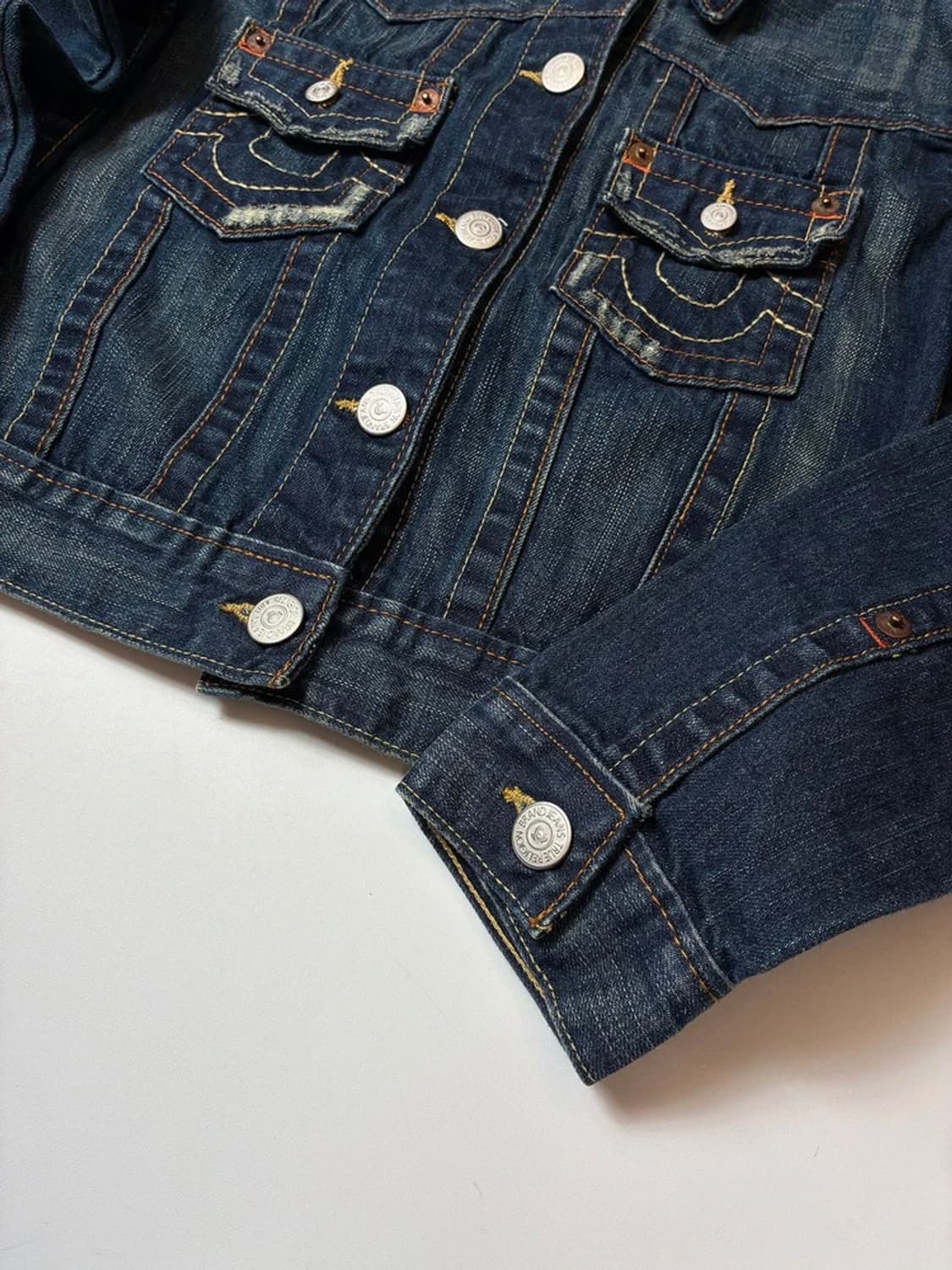 트루릴리젼 Y2K 스티치 포인트 크롭 데님 자켓 PN9132 상품이미지5