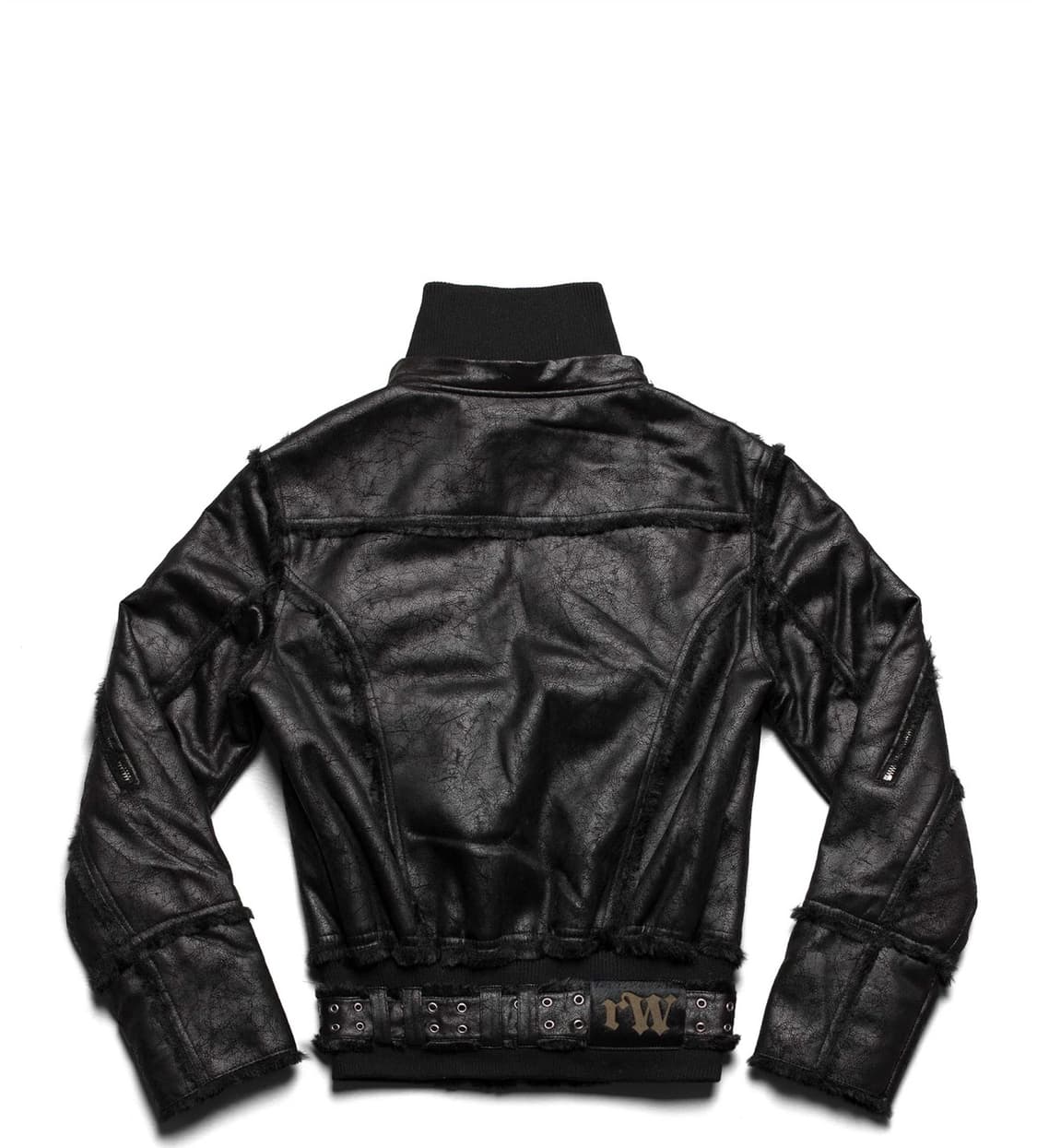 Racer 블랙 퍼자켓 상품이미지5