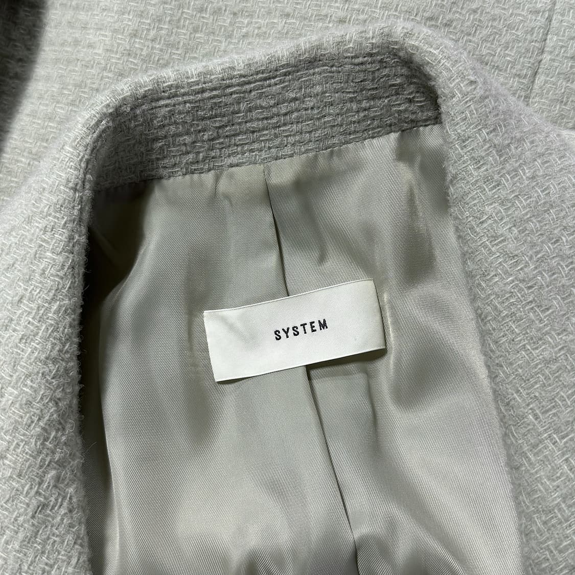 시스템 알파카 울 롱 코트 상품이미지2