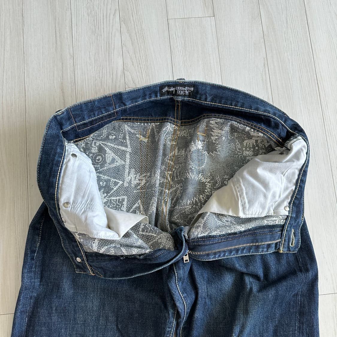 Stussy 스투시 00s 버스트 그래픽 포켓 데님 팬츠 / Vintag 상품이미지4