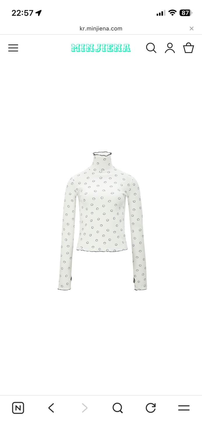 민지에나 smile turtleneck ivory 상품이미지2