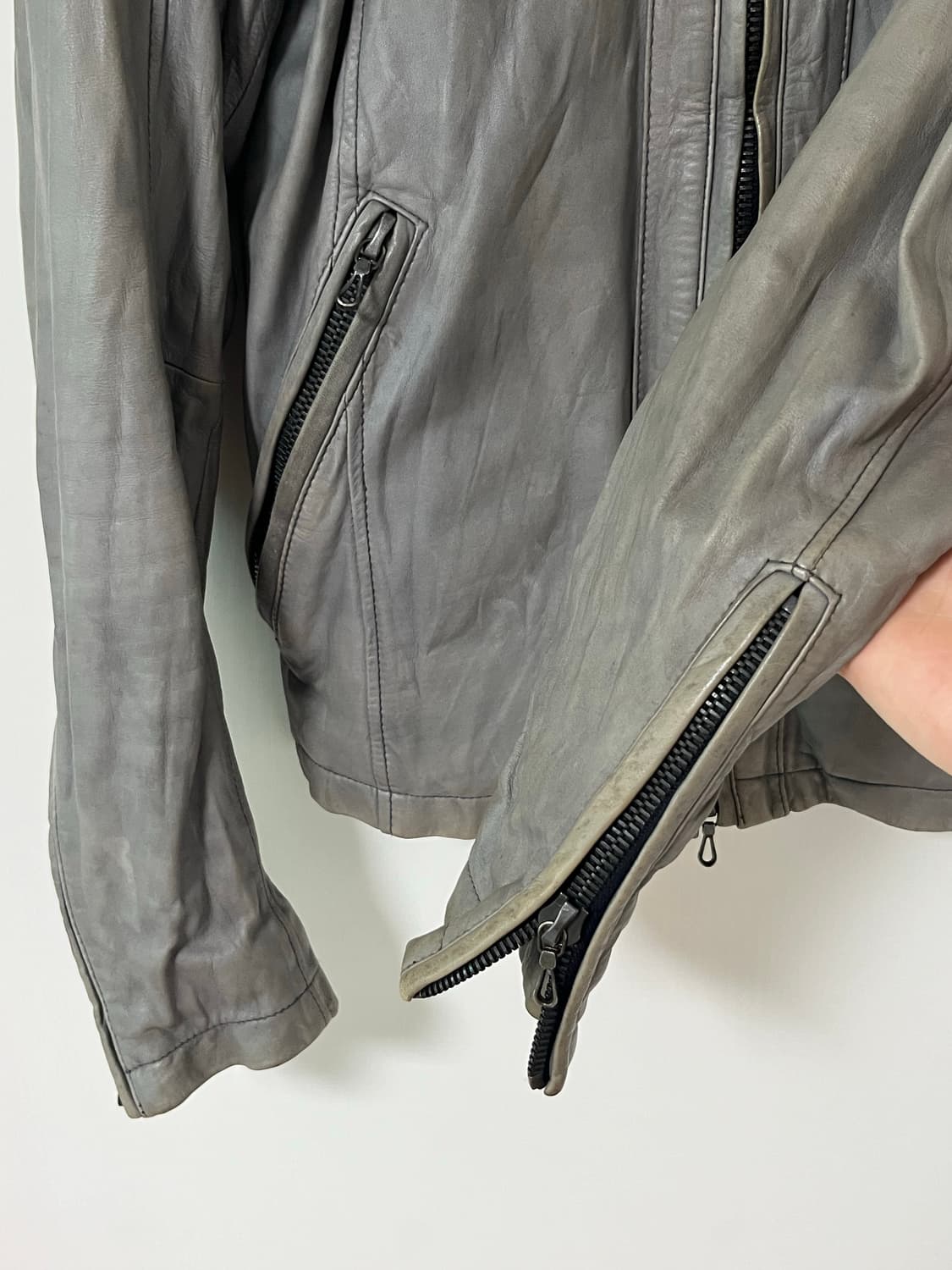 shellac cow leather jacket 상품이미지3