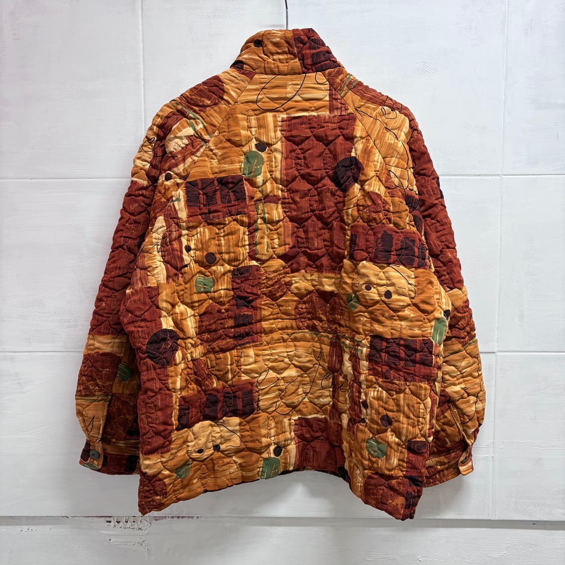 에스닉 괴짜 패턴 빈티지 퀼팅 점퍼  상품이미지5