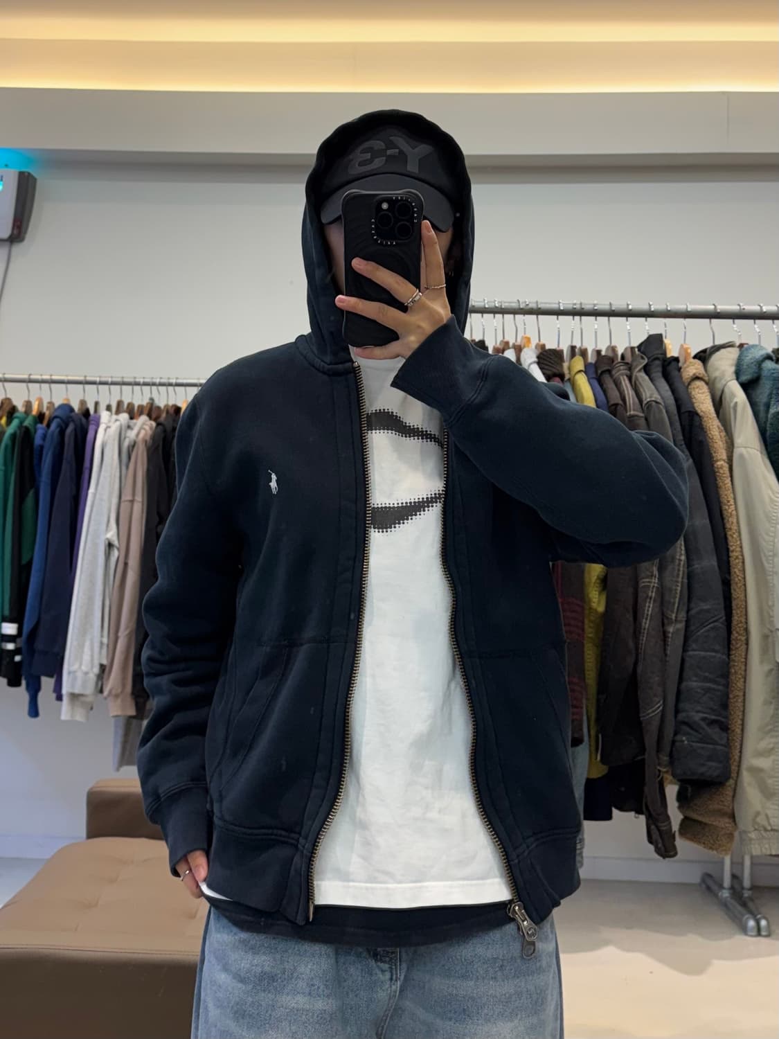 00s 폴로 랄프로렌 와플짜임 후드집업 상품이미지6