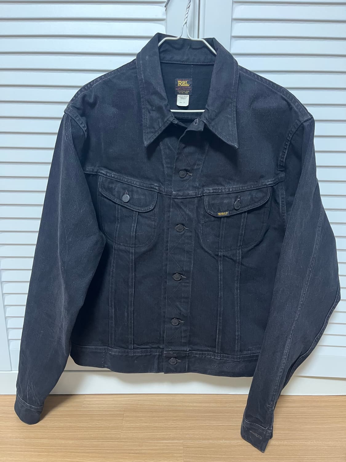 RRL LOT 271 데님 트러커 블랙자켓 L 상품이미지1