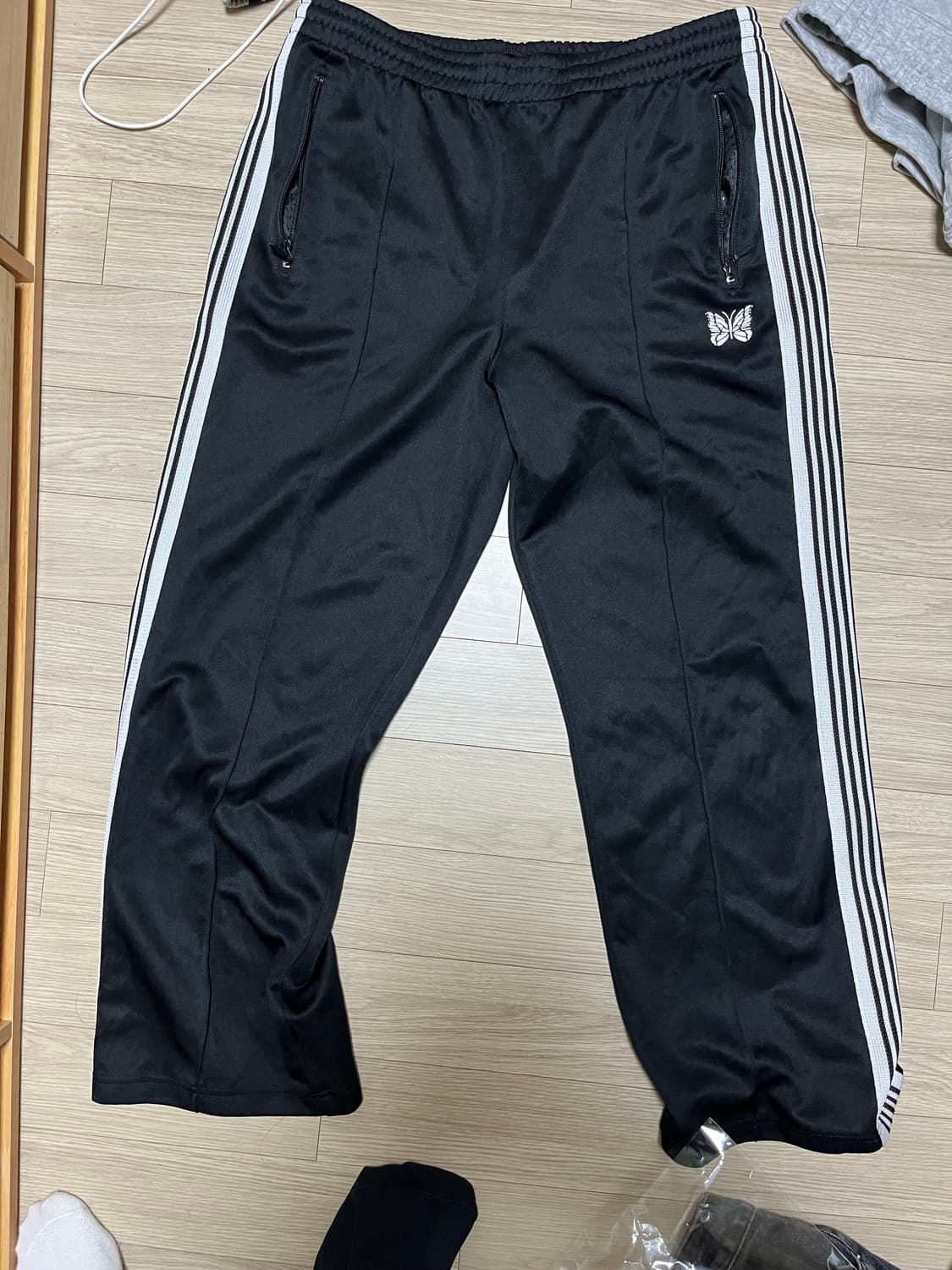 니들스 스트레이트 트랙팬츠 L 블랙 상품이미지2