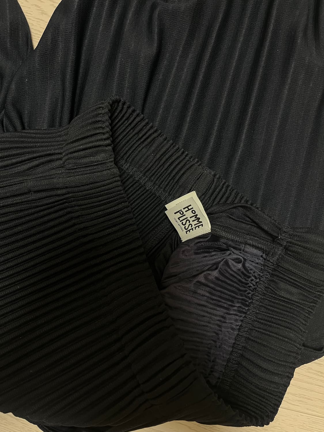 Basics Long Partial Pleated Pants-Navy 상품이미지1