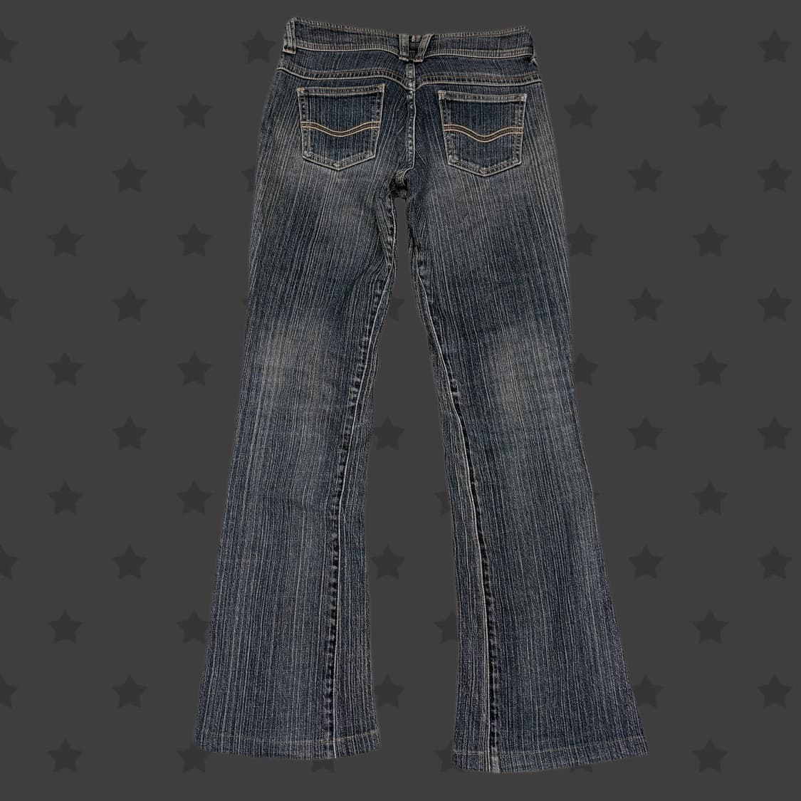 고딕펑크 트루릴리젼깔 핀터깔 워싱 대장 로우라이즈 데님 팬츠 상품이미지2