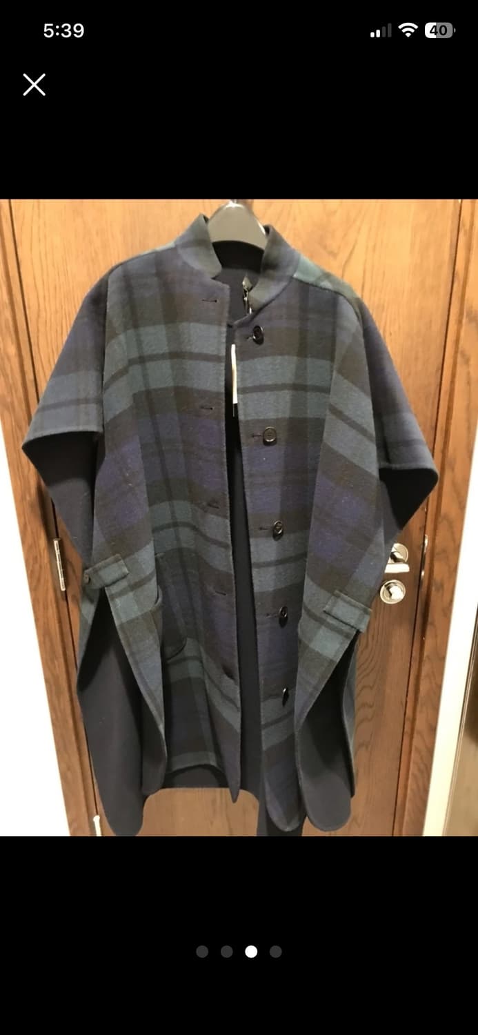 버버리 리버시블 체크 케이프코트 상품이미지2