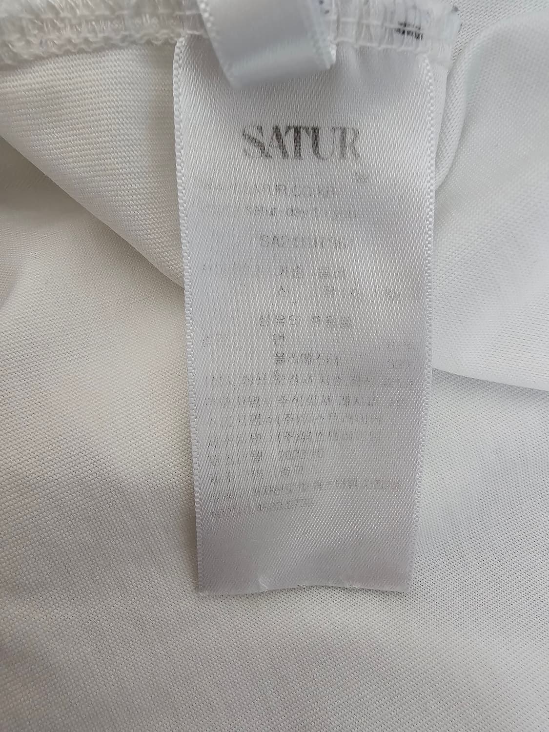 SATUR 세터 스몰로고 반팔티셔츠 L 상품이미지5