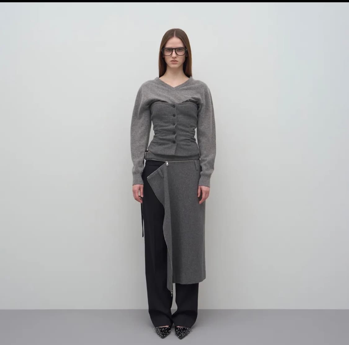 LCDC tm buttoned bustier top 상품이미지1