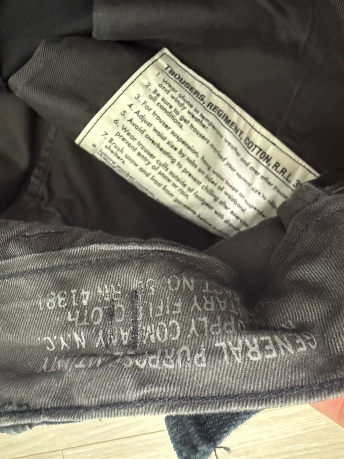 rrl 더블알엘 캔버스 서플러스 카고 팬츠 34/32 상품이미지5