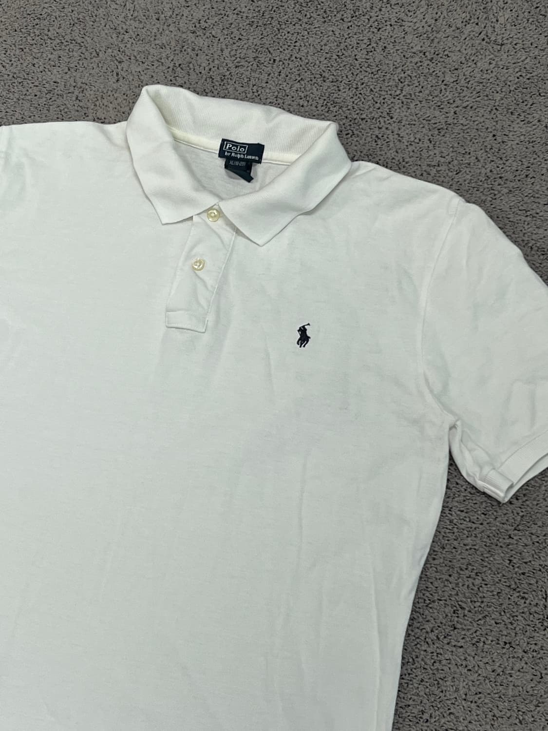 (XL) 폴로 랄프로렌 주니어 PK 카라 티 화이트 상품이미지2