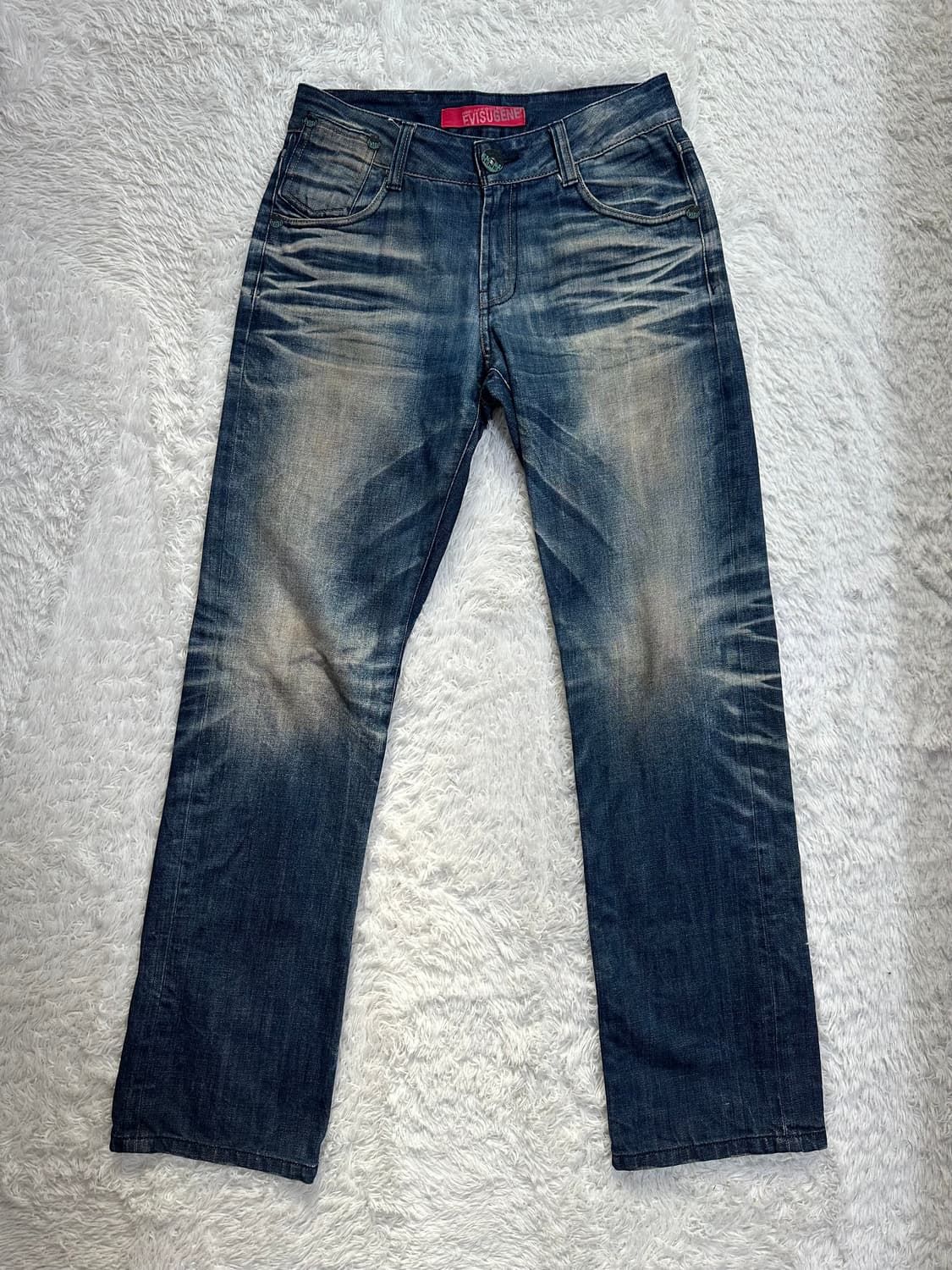 에비수 EVISU 청바지 32 페인트 데님 상품이미지4