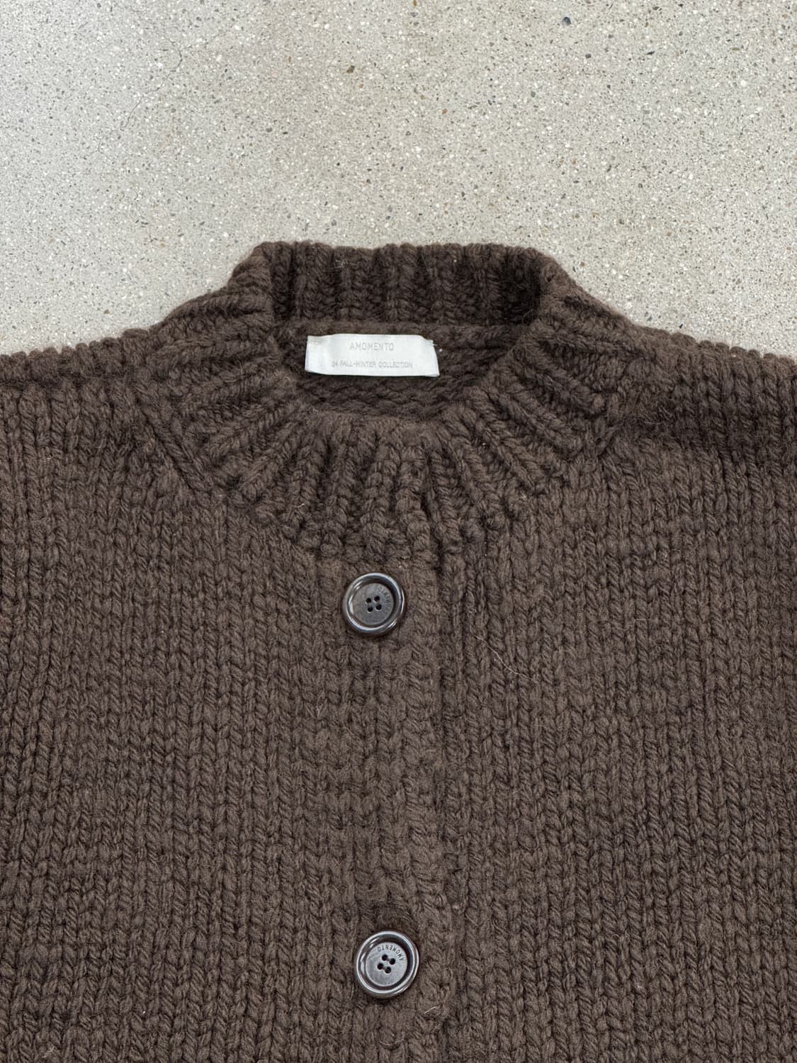 AMONENTO UNISEX 울100% 가디건 원사이즈 상품이미지1
